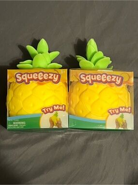 Squeezy Pineapple Squishy Lot Of 2